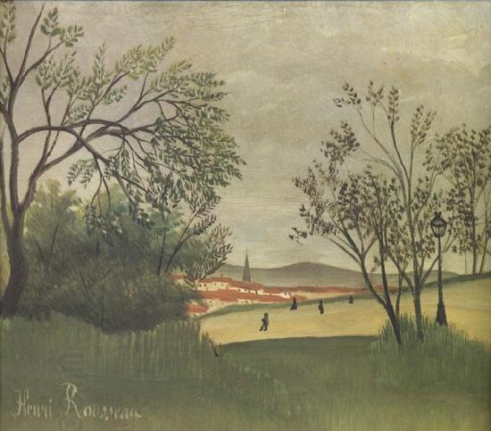 Henri Rousseau View of Saint-Cloud from the Heights of Bellevue China oil painting art